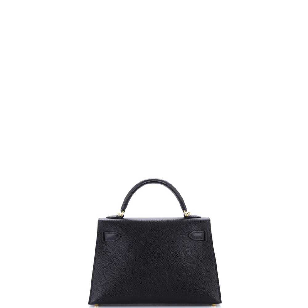 Hermès Kelly Mini leather handbag - image 4