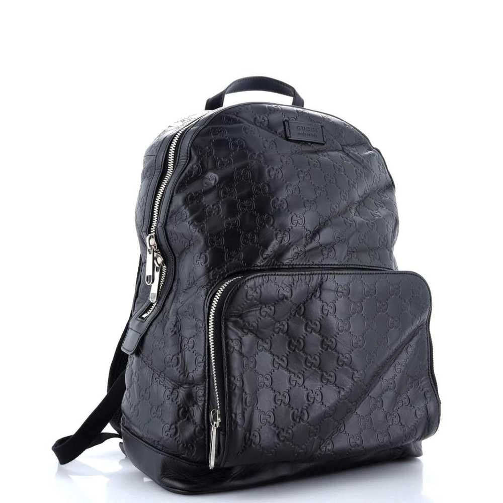 Gucci Leather backpack - image 2