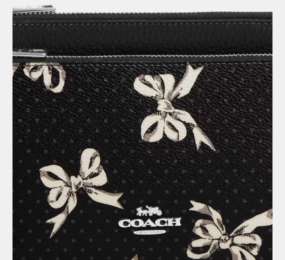 Coach Double Zip Wallet With Bow Print CAA85 - image 10