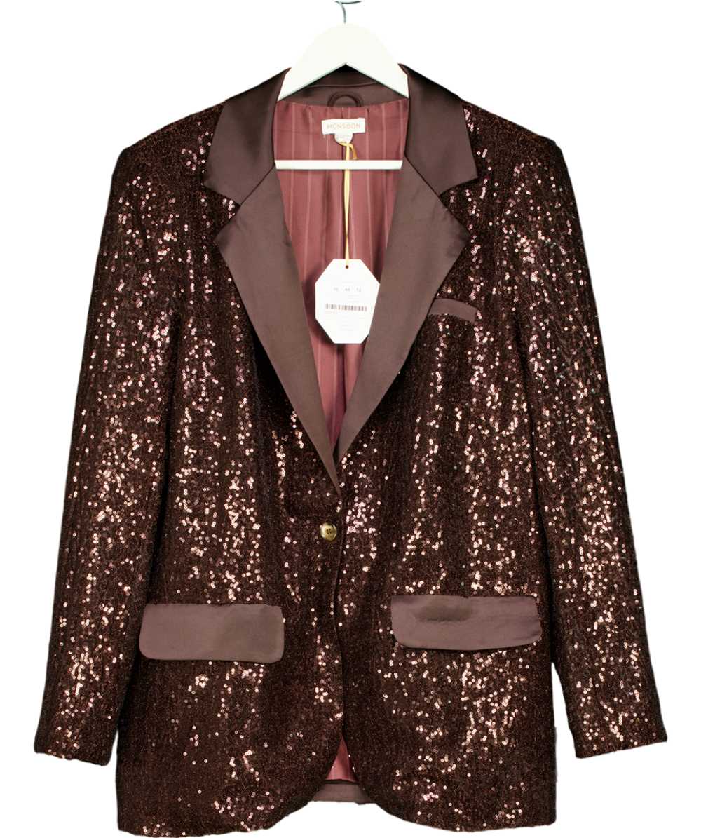 Brown Monsoon X Sarah Corbett-winder Satin Sequin… - image 1