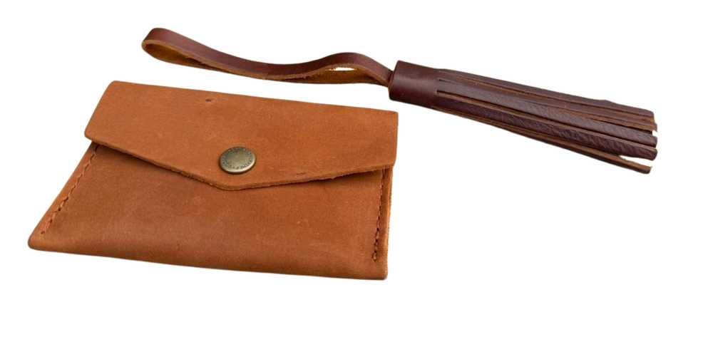 Portland Leather Mini Envelope Wallet + Tassel - image 1