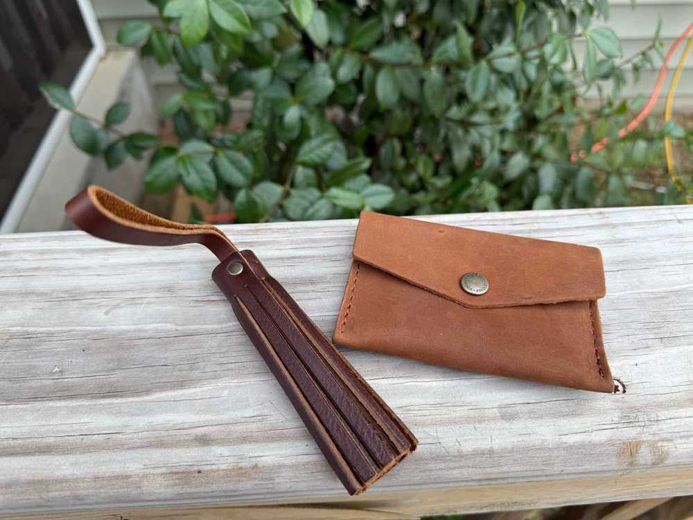 Portland Leather Mini Envelope Wallet + Tassel - image 6