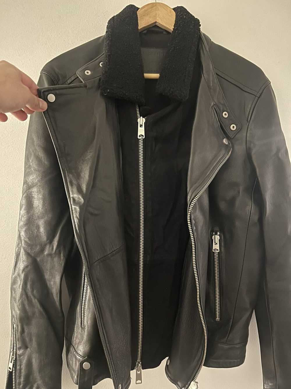 Allsaints Allsaints Prospect Leather Biker - image 3