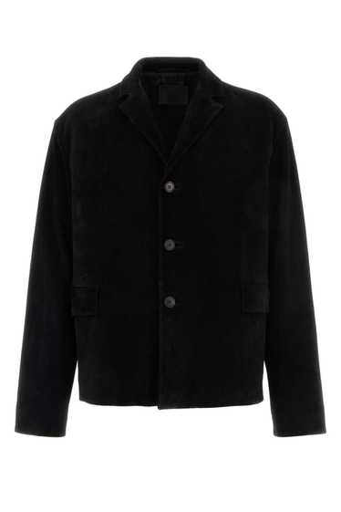 Prada Black Suede Blazer