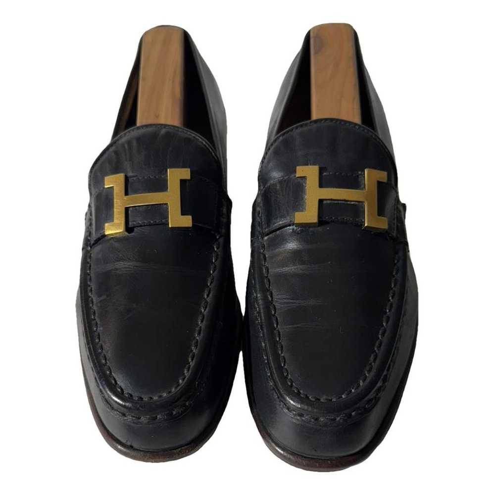 Hermès Time leather flats - image 1