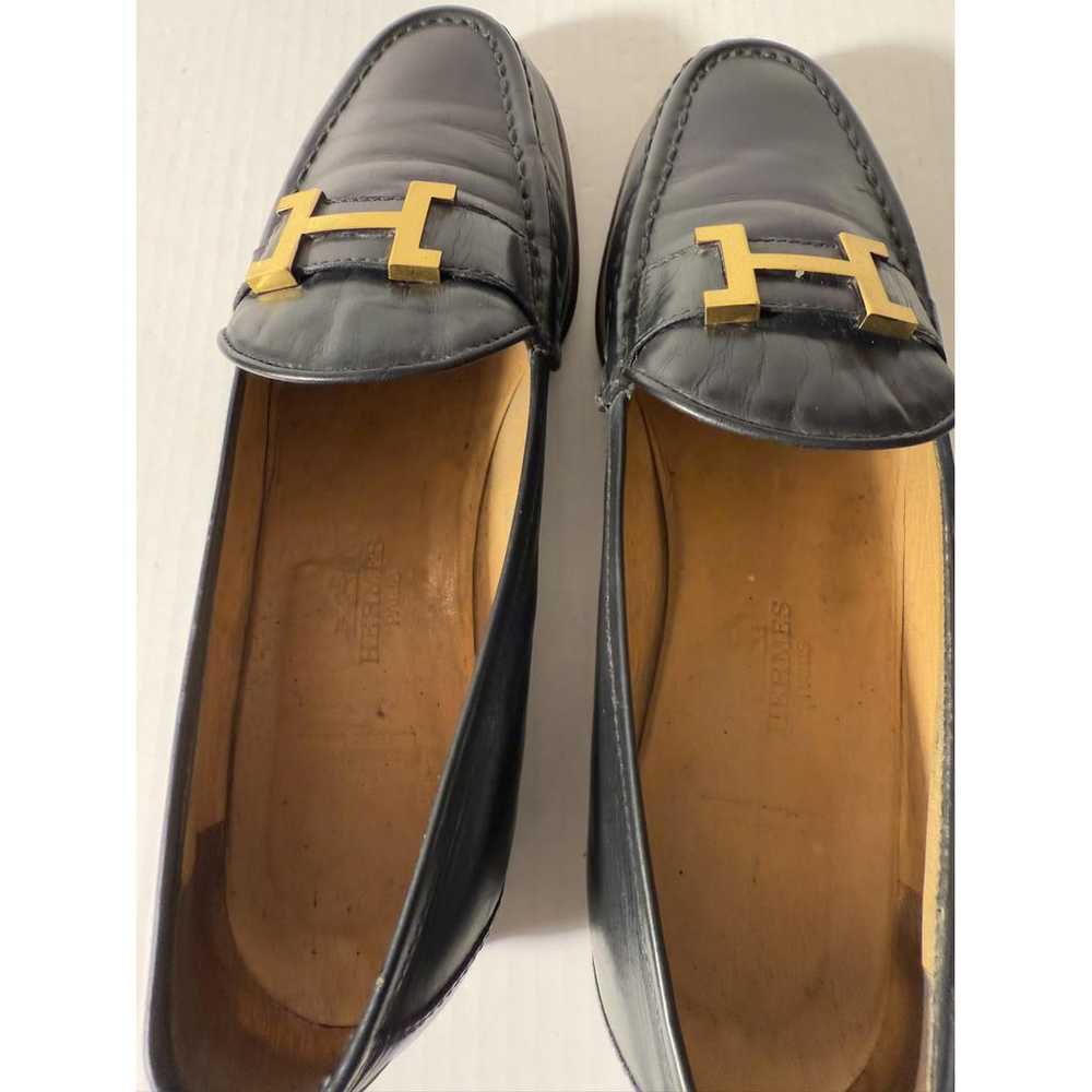 Hermès Time leather flats - image 5