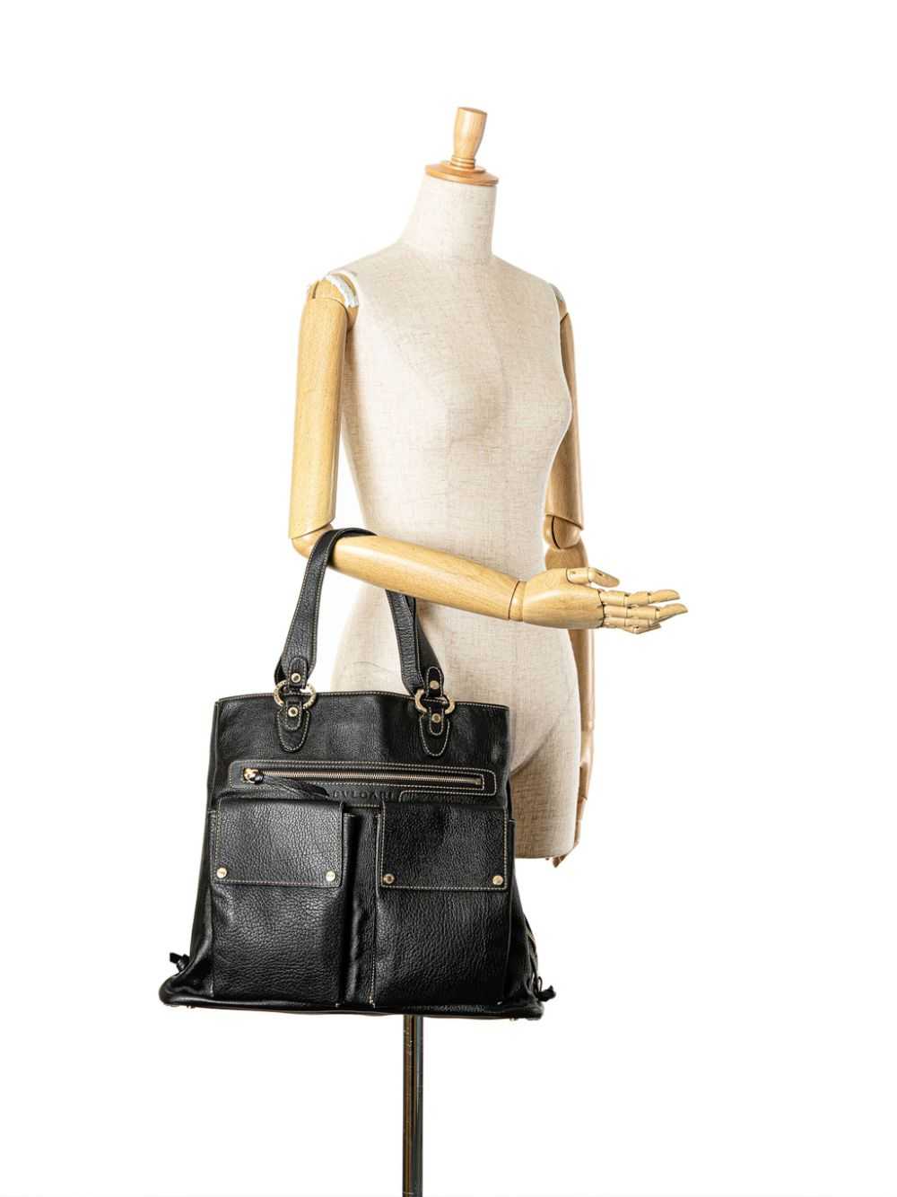 Bvlgari Pre-Owned 20th Century Oversized Leather … - image 2