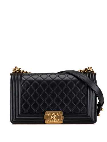 CHANEL Pre-Owned 2014 Medium Lambskin Boy Flap cr… - image 1