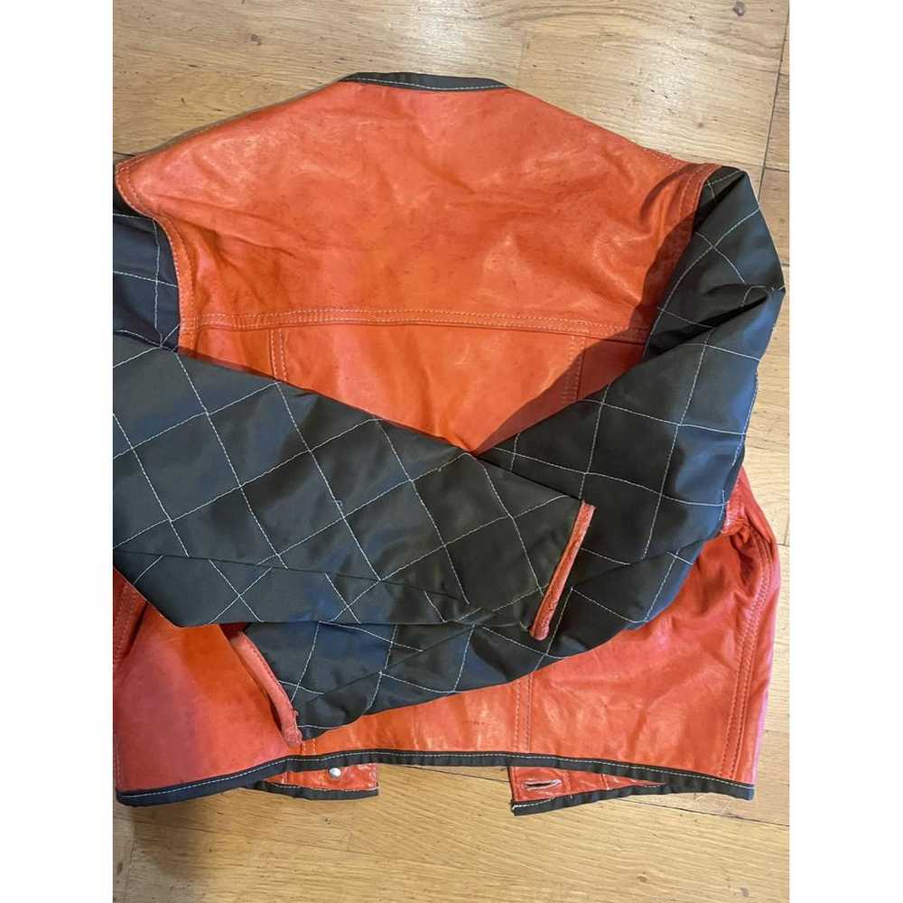 Non Signé / Unsigned Leather short vest - image 9