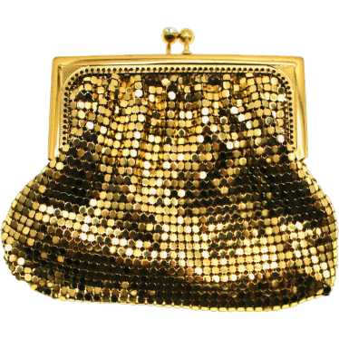 Vintage Gold-tone Mesh Coin Purse