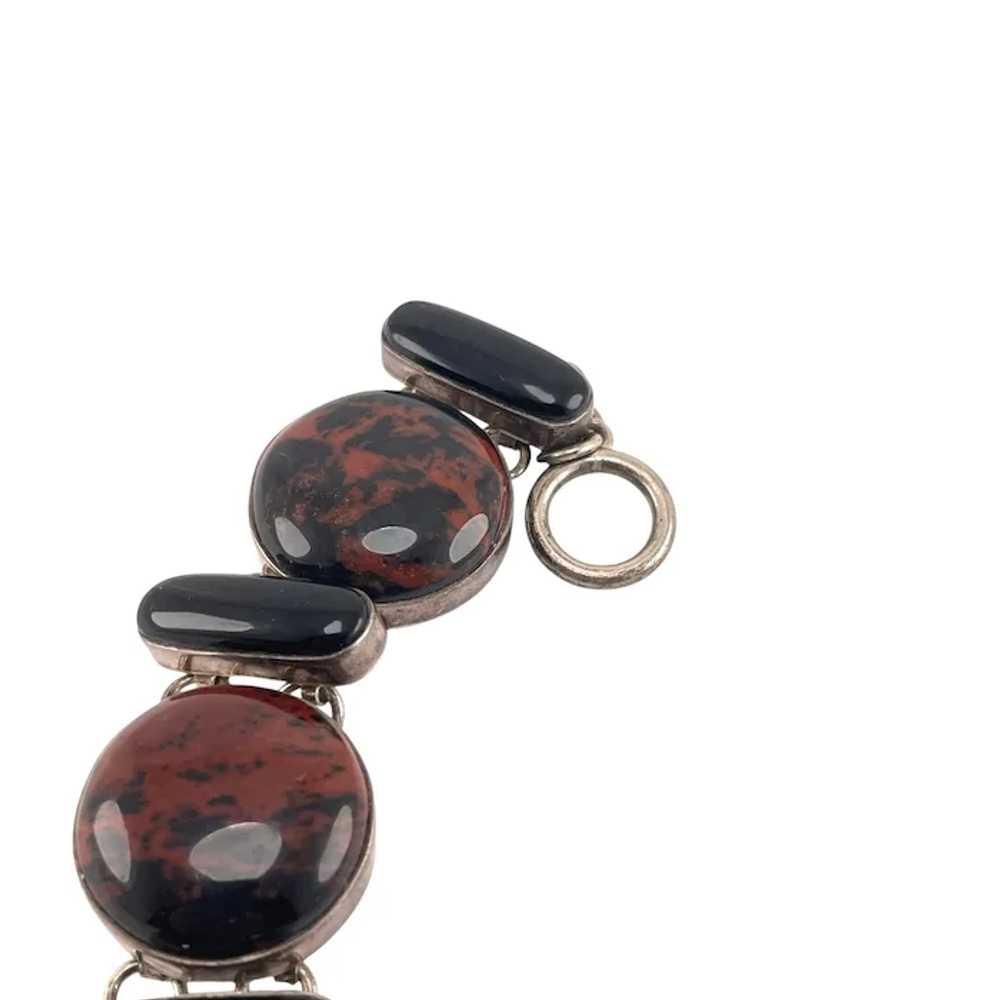 Hand Crafted Sterling Silver Mahogany Obsidian On… - image 3