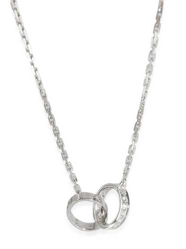 Cartier 18kt white gold Love diamond necklace - Si