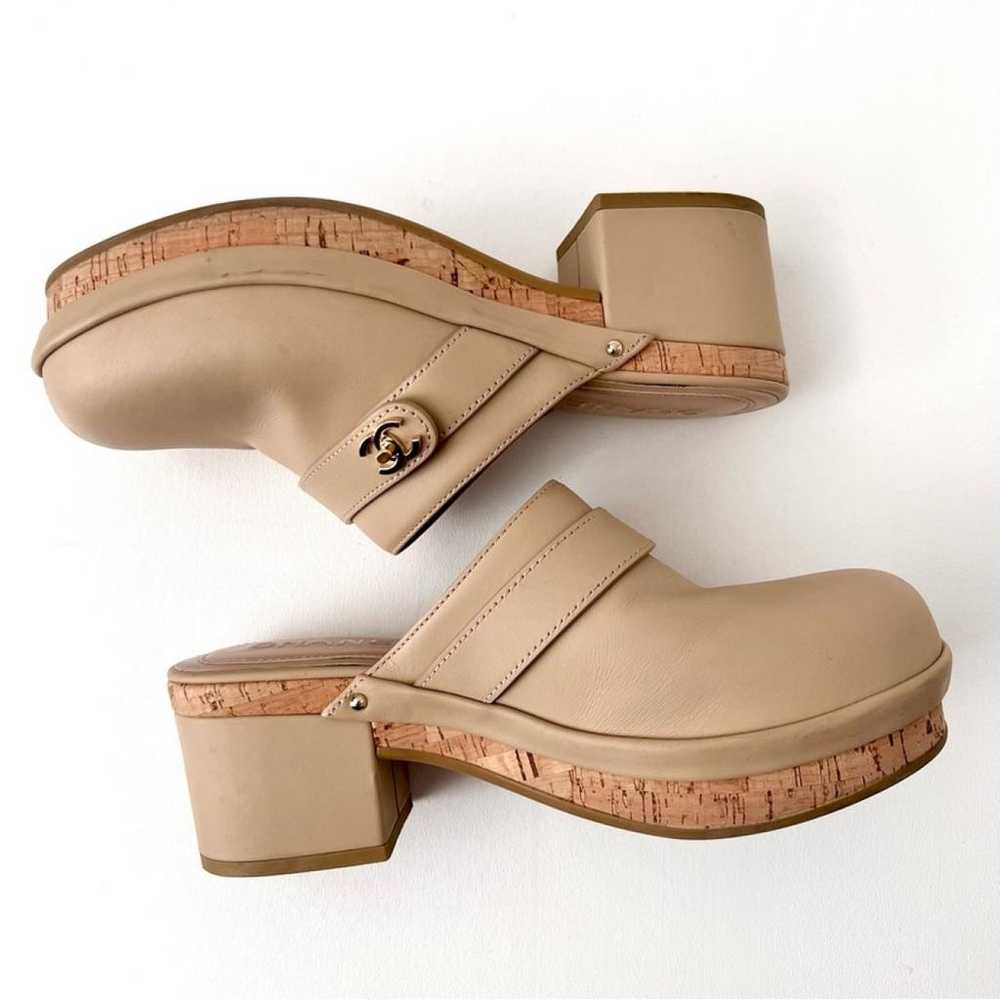 Chanel Leather mules & clogs - image 2