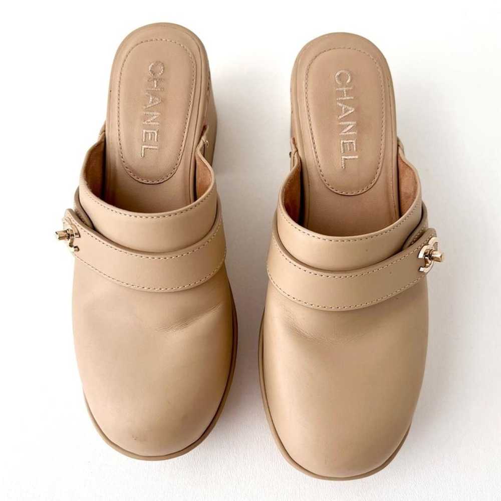 Chanel Leather mules & clogs - image 3