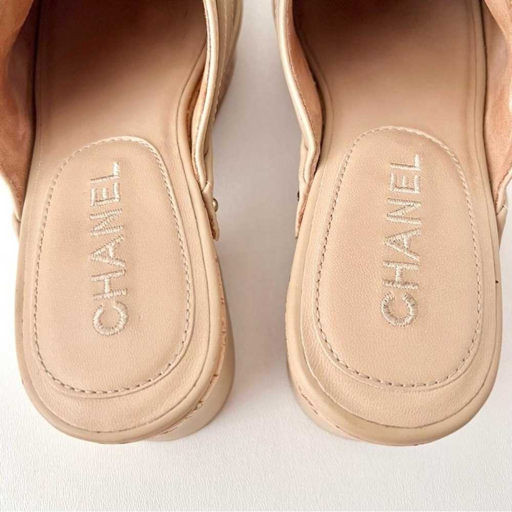 Chanel Leather mules & clogs - image 6