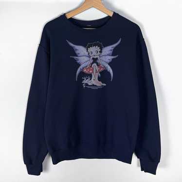 Vintage Y2K Betty Boop Fairy Crewneck Sweatshirt … - image 1