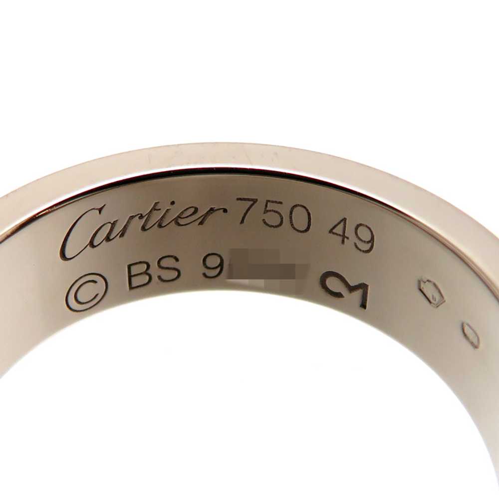 CARTIER #5US Love Ring 750 White Gold #5US B40847… - image 5