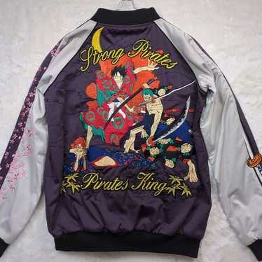 ジャケット・アウター grunge skajan one piece shanks winered ONE PIECE Red Haired Shanks Reversible Sukajan Embroidery