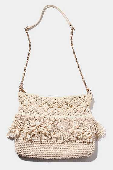 B Y Beauty Youth United Arrows Macrame Fringe Shou