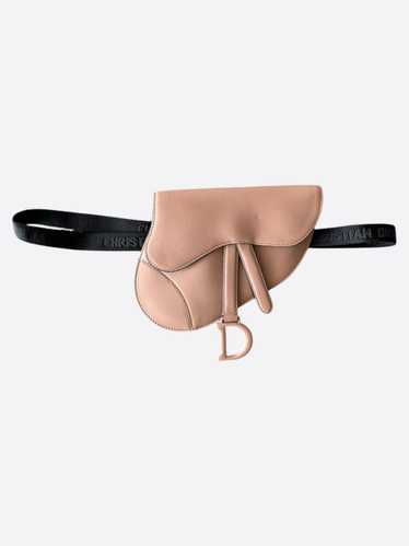 Dior Dior Beige Leather Mini Saddle Bumbag