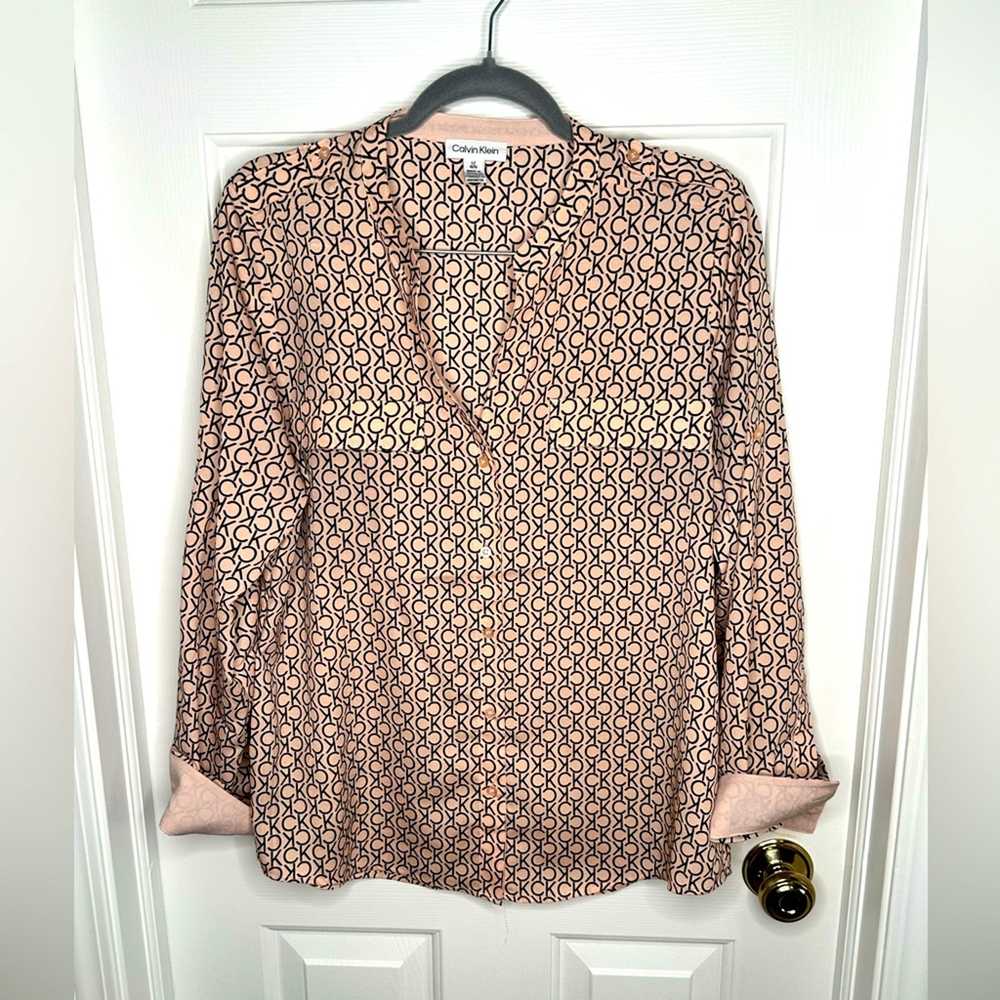 Calvin Klein Blouse Size L - image 1