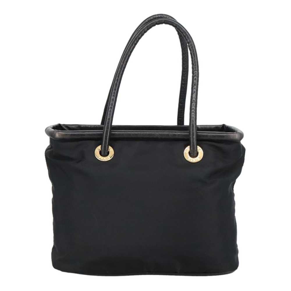 Celine CELINE Tote Bag Nylon Black Gold Auth 1003… - image 2