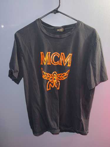 MCM Black and Orange MCM Tee