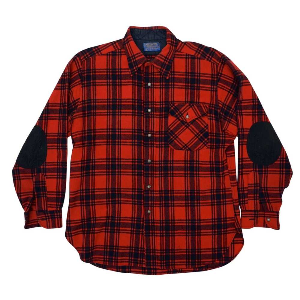 Pendleton Vintage 70s Pendleton Plaid Long Sleeve… - image 1