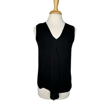 Theory THEORY Meighlan Black Sleeveless Silk Top … - image 1