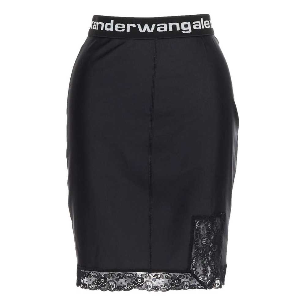 スカート T BY ALEXANDER WANG Woman Skirt Black 4CC2245058 001 Alexander Wang logo-embossed Cotton Maxi Skirt | Black