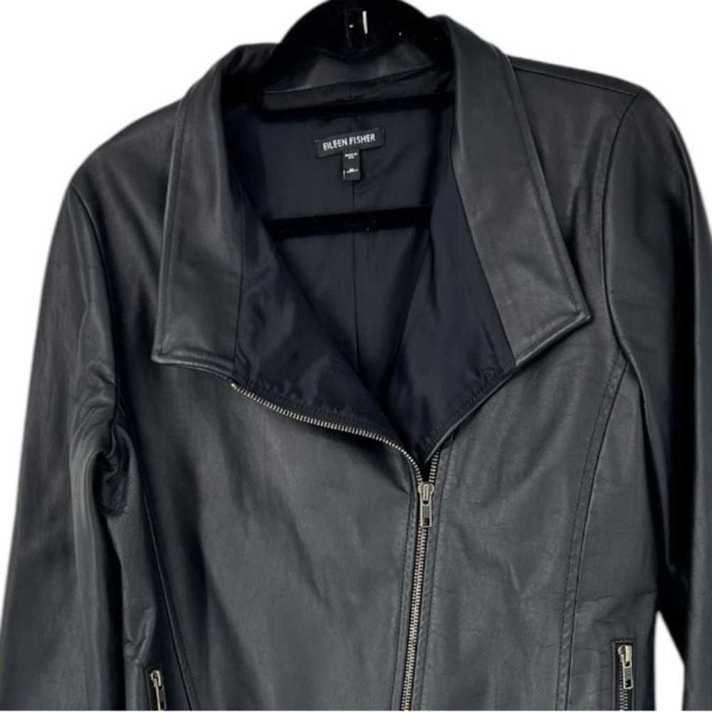 Eileen Fisher Leather jacket - image 3