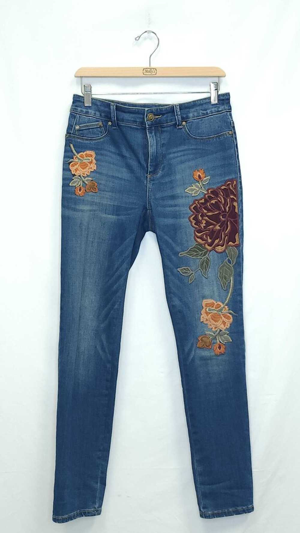 Chicos Embroidered Jeans - image 1