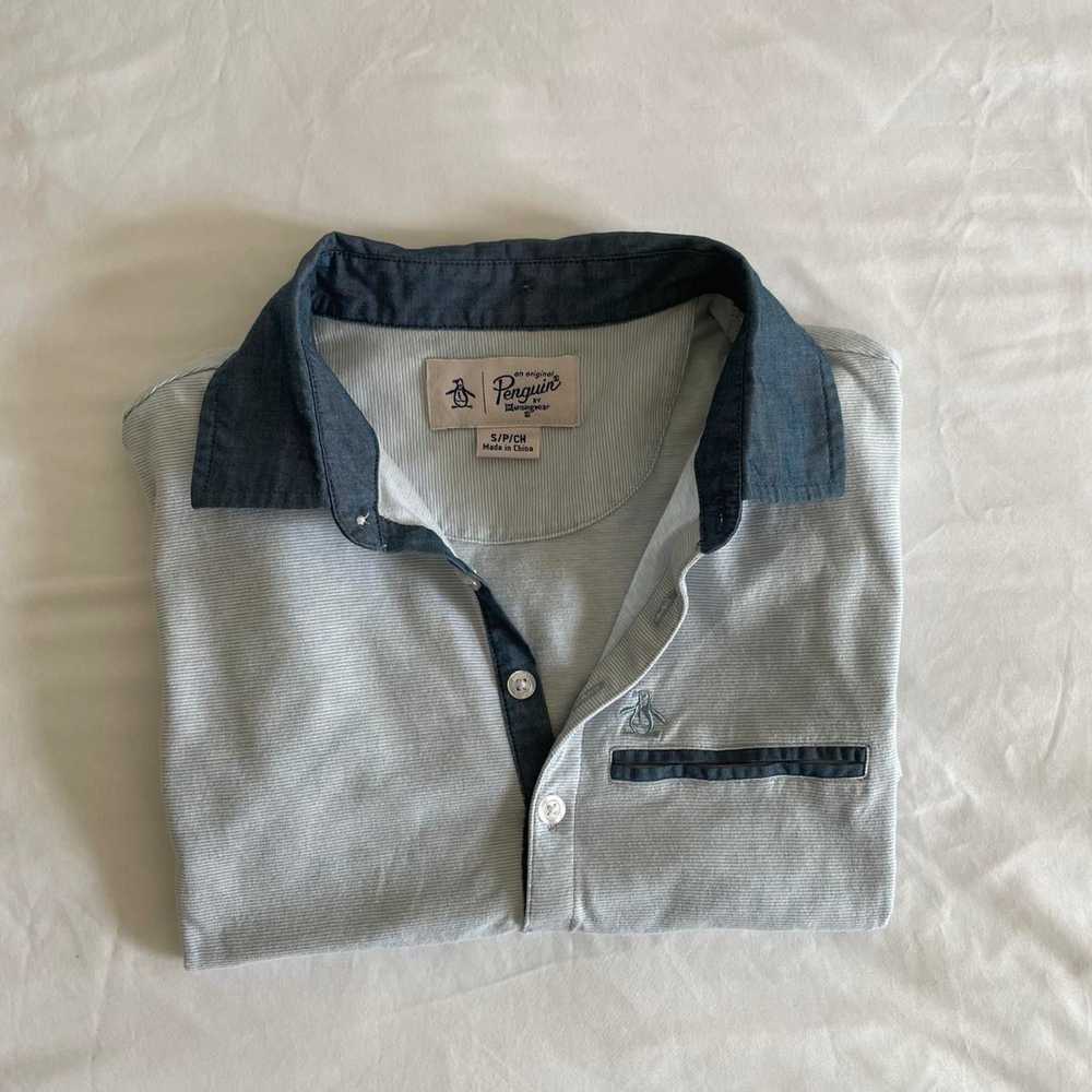 Original Penguin Blue Original Penguin Polo Shirt… - image 3