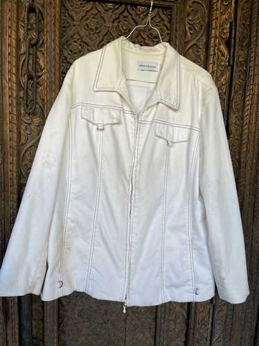 Designer Vintage white Alfred Dunner jacket preown