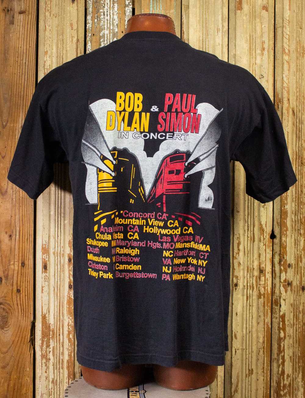 Band Tees × Vintage Vintage Bob Dylan & Paul Simo… - image 2