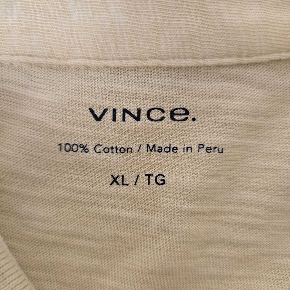 Vince Vince Slub Cotton Polo Shirt Men XL Short S… - image 11