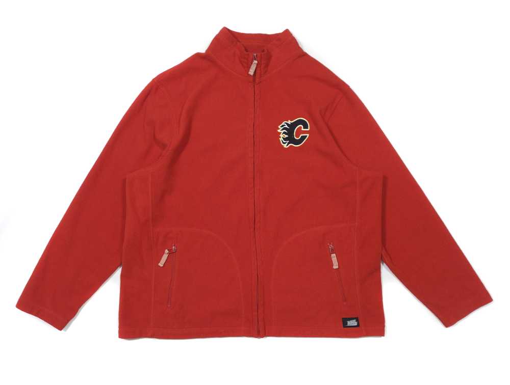 NHL × Vintage 00S Calgary Flames Fleece Jacket - image 1