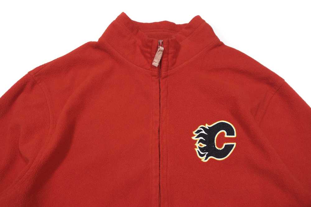 NHL × Vintage 00S Calgary Flames Fleece Jacket - image 3