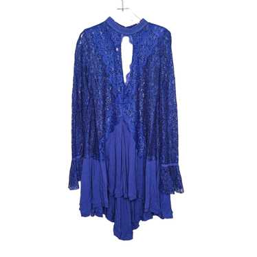 Free People Free People Blue Tell Tale Tunic Dress