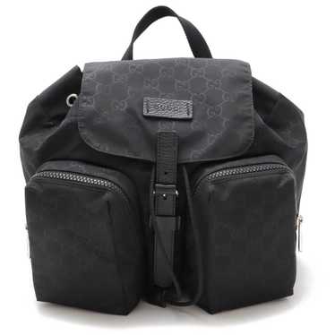 Gucci GUCCI GG Nylon Backpack Rucksack Daypack Le… - image 1