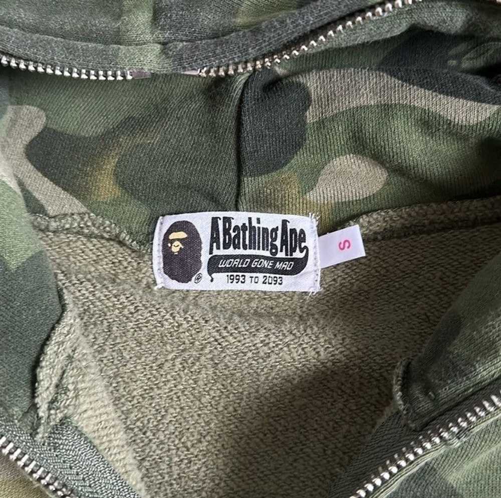 Bape BAPE A Bathing Ape green Camo Pink Zip Up - image 5