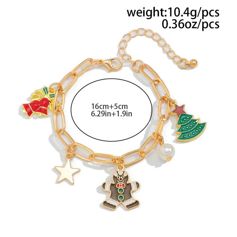 Bead Bracelet × Beads × Chain Christmas Bell Chri… - image 7