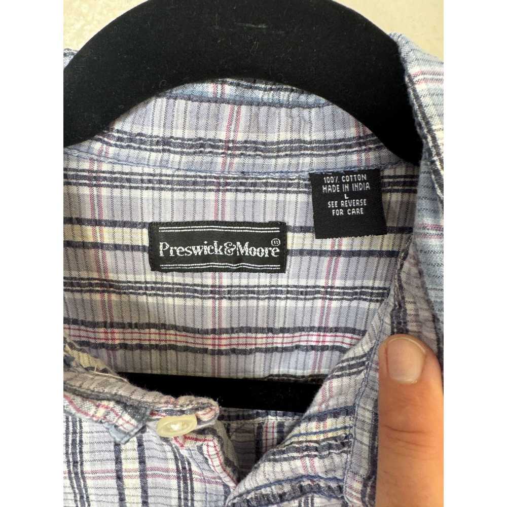 Other Vintage Preswick & Moore Men's Purple Shirt… - image 4