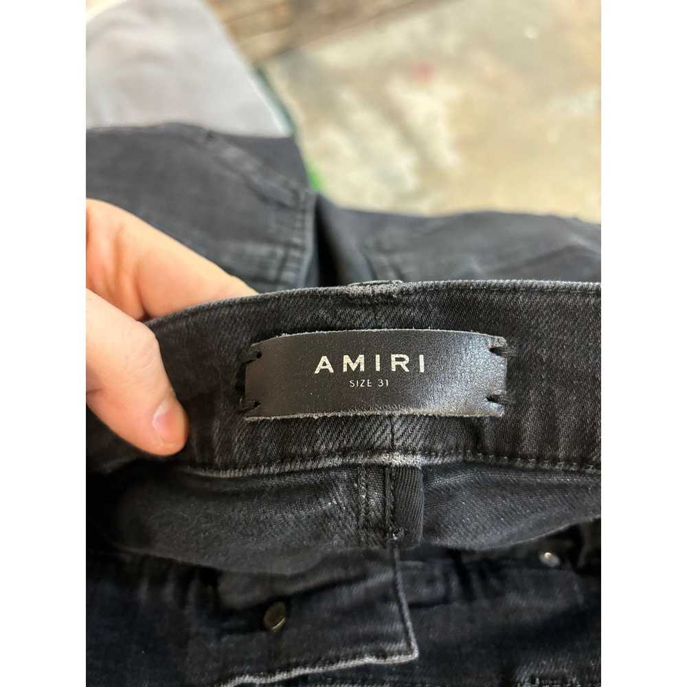 Amiri Amiri Jeans Black Wool Patch Used 31 - image 2