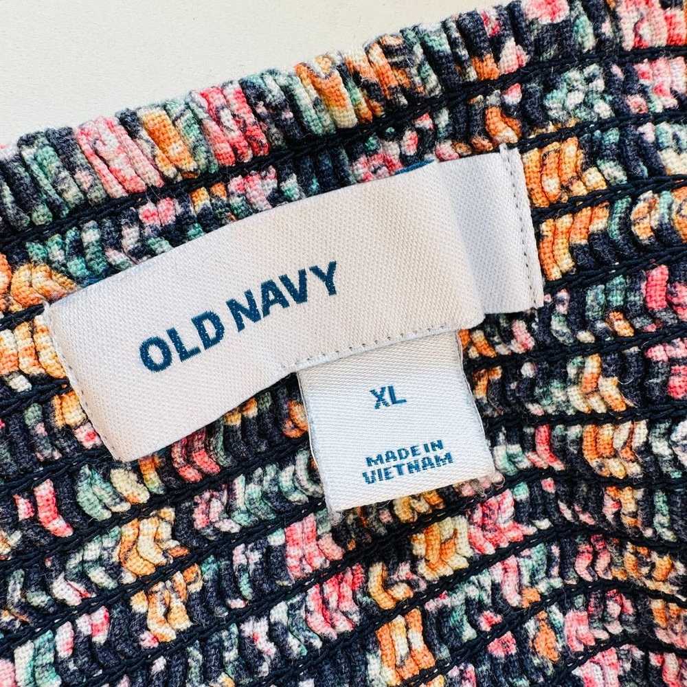 Old Navy Old Navy Blue Multi Color Floral VNeck S… - image 9