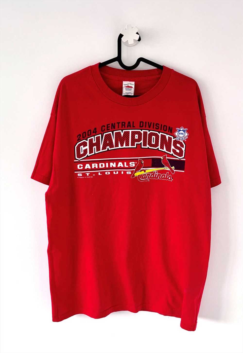 Vintage St Louis cardinals red MLB T-shirt large … - image 1