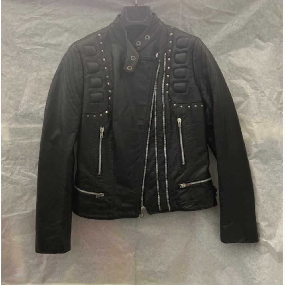 Non Signé / Unsigned Leather jacket - image 3