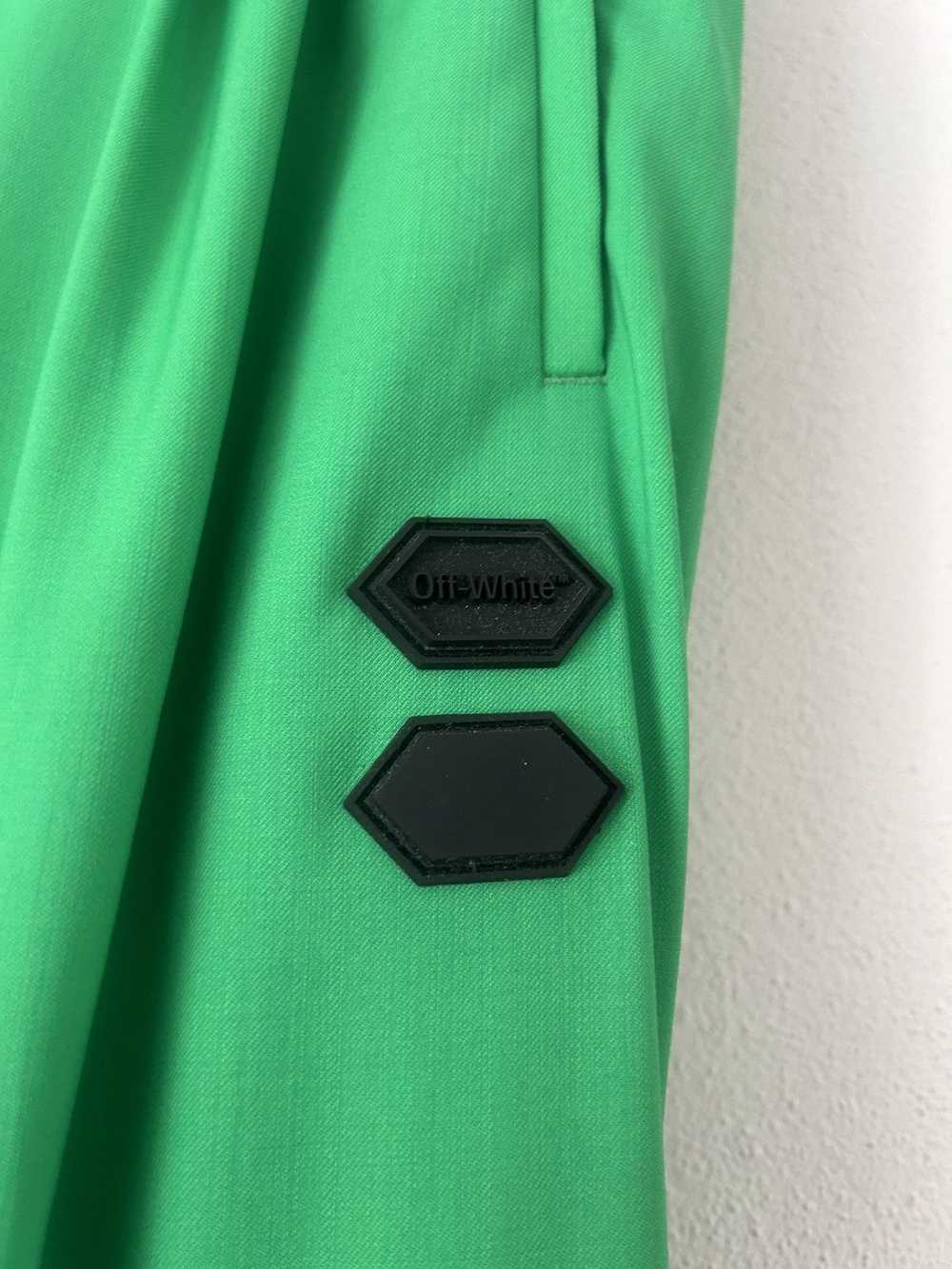 Off-White FW19 Green Logo Badge Pants - image 3