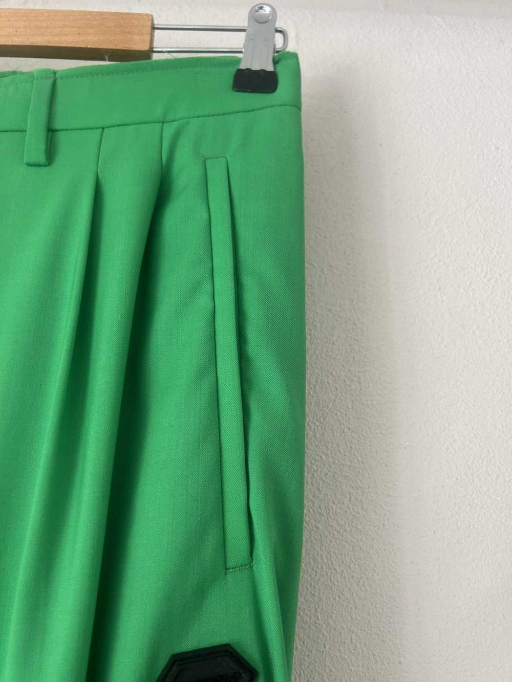 Off-White FW19 Green Logo Badge Pants - image 4