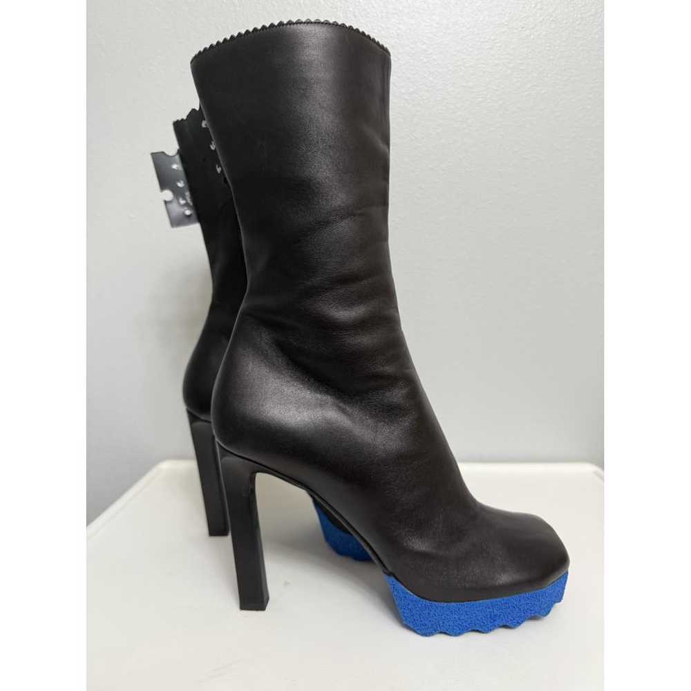 Off-White Leather boots - image 4